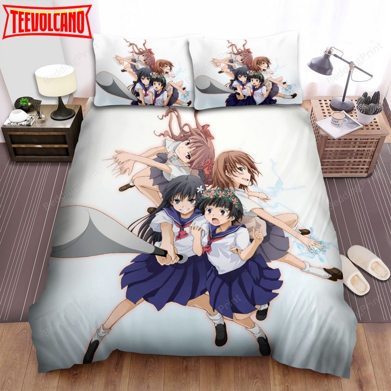 A Certain Scientific Railgun The Academy City Team Poster Duvet Cover Bedding Sets