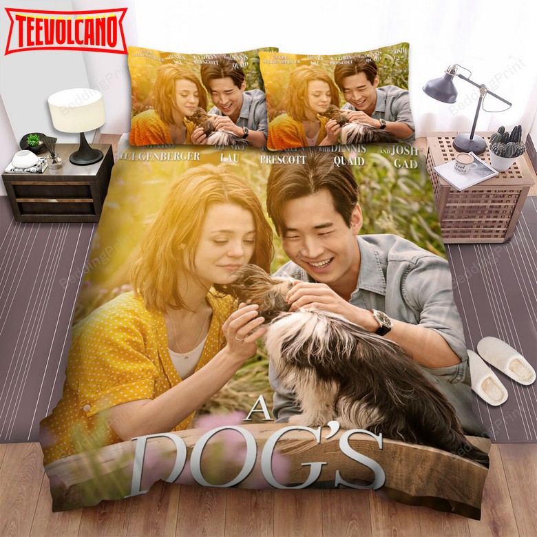 A Dog’s Journey (2019) Movie Poster Fanart 2 Duvet Cover Bedding Sets