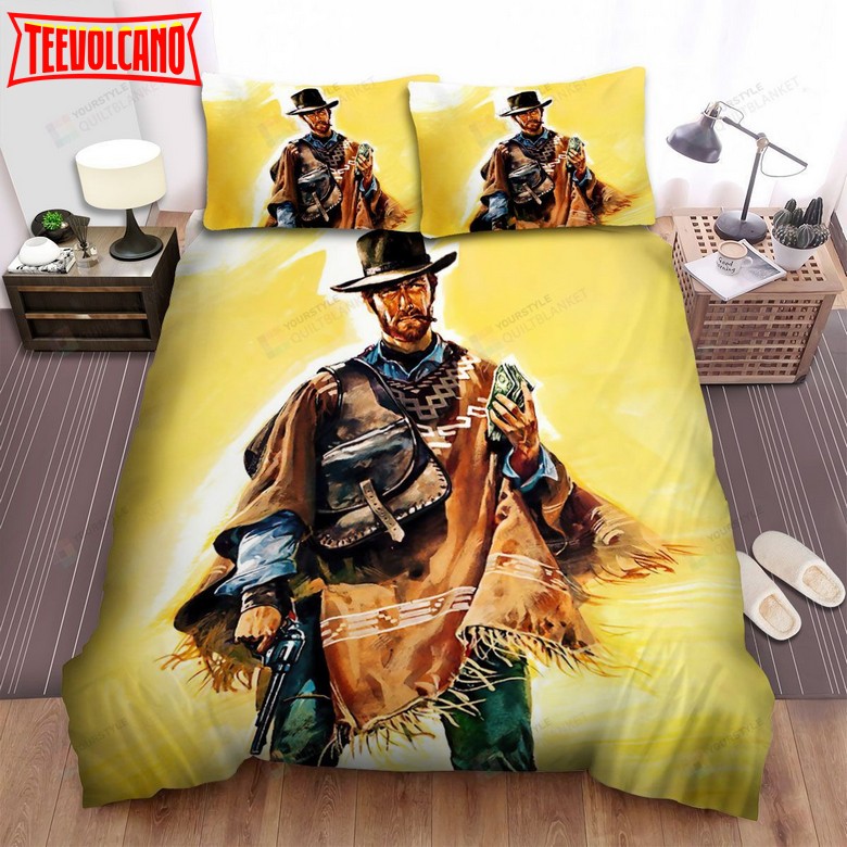 A Fistful Of Dollars (1964) Fan Draw Movie Poster Duvet Cover Bedding Sets