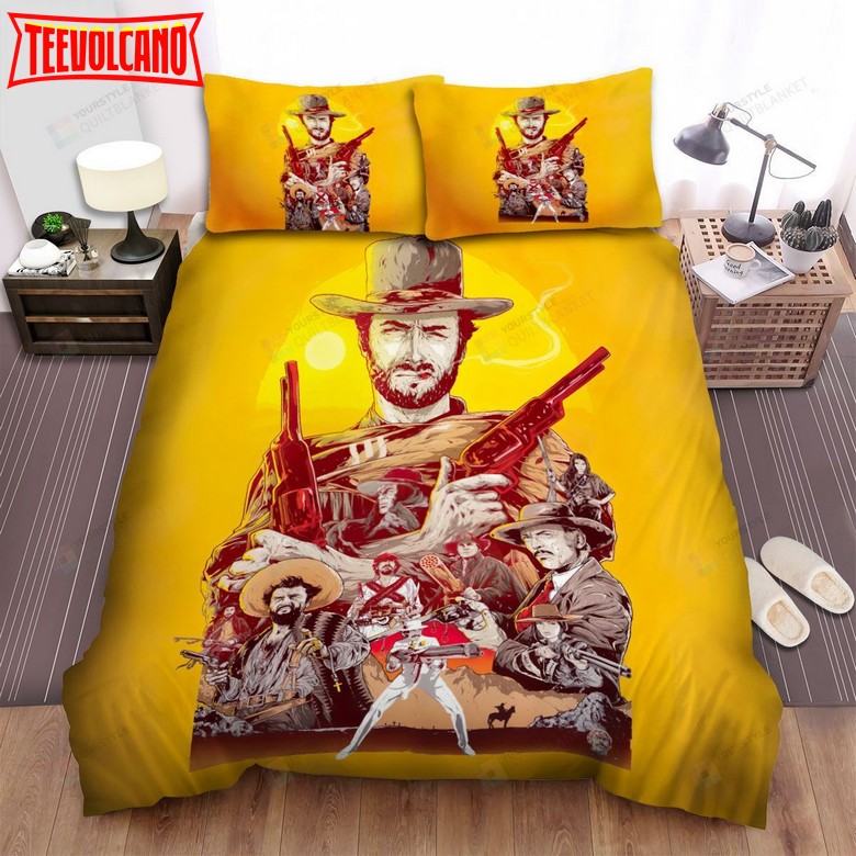 A Fistful Of Dollars (1964) Fanart Movie Poster Duvet Cover Bedding Sets