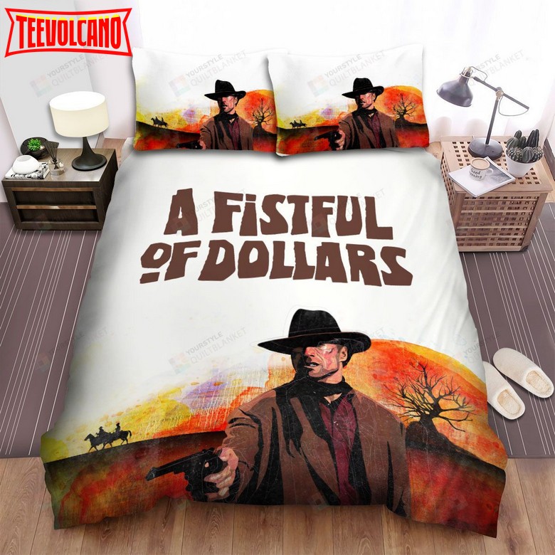 A Fistful Of Dollars (1964) In Desert Movie Poster Duvet Cover Bedding Sets