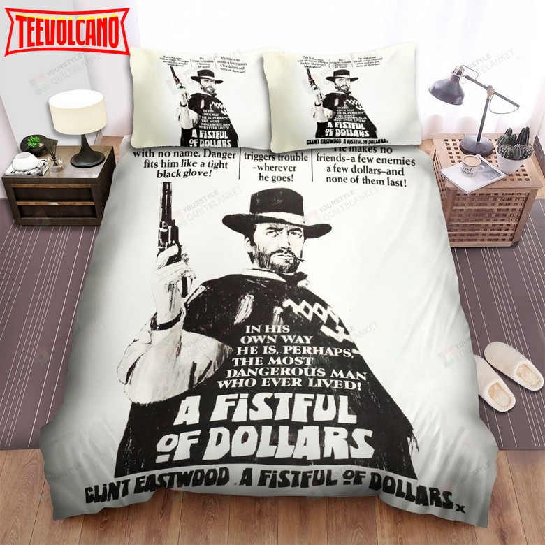 A Fistful Of Dollars (1964) London Pavilion Movie Poster Duvet Cover Bedding Sets