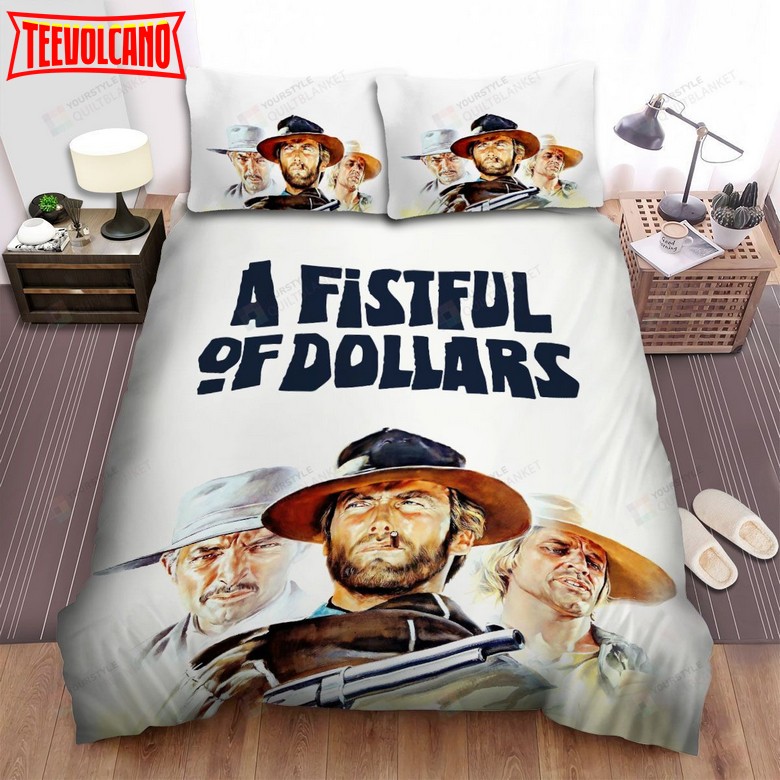 A Fistful Of Dollars (1964) Painting Movie Poster Duvet Cover Bedding Sets