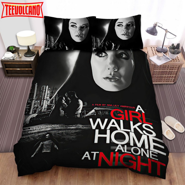 A Girl Walks Home Alone At Night Portrait Of The Girl Main Actor Bedding Sets