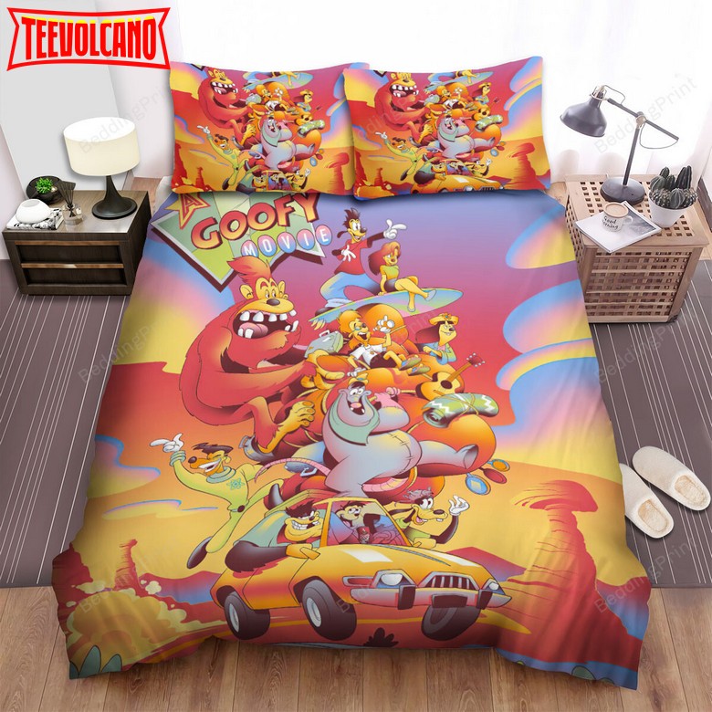 A Goofy Movie (1995) Poster Movie Poster Duvet Cover Bedding Sets Ver 1