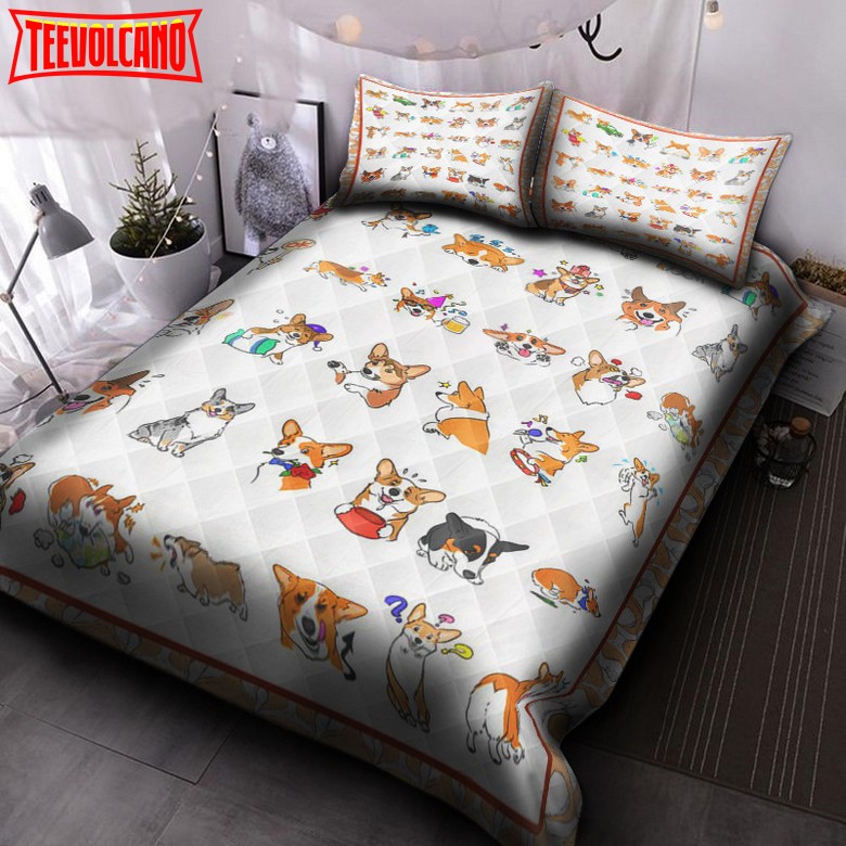 A Lot Of Corgi Bedding Set