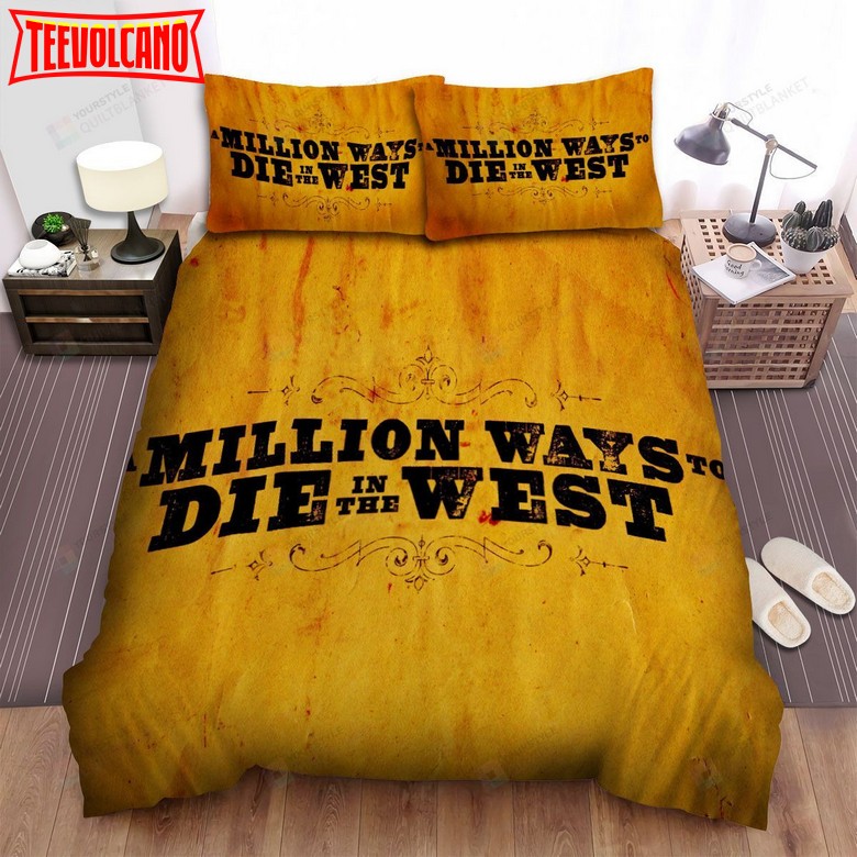 A Million Ways To Die In The West (2014) Fanart Poster 2 Bed Sheets Bedding Sets