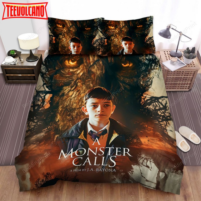 A Monster Calls Movie Poster 4 Bed Sheets Duvet Cover Bedding Sets