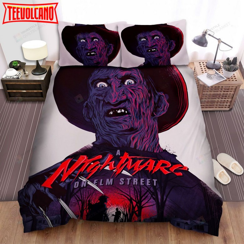 A Nightmare On Elm Street Movie Angry Face Photo Bedding Sets