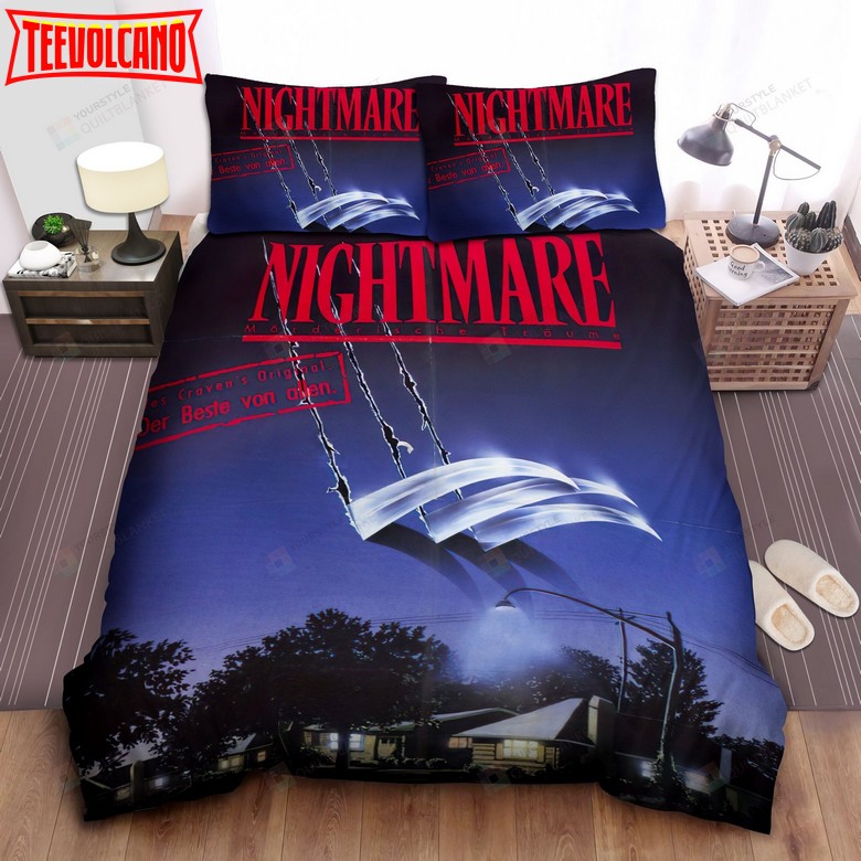 A Nightmare On Elm Street Movie Poster In Germany Bedding Sets