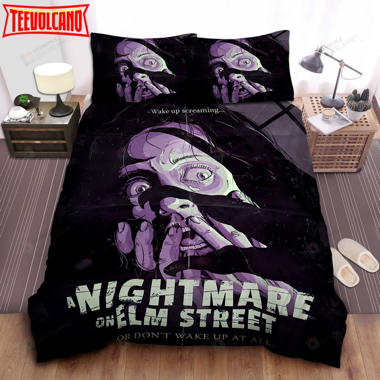 A Nightmare On Elm Street Scary Digital Art Poster Bedding Sets