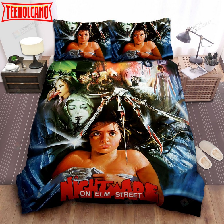 A Nightmare On Elm Street Slasher Movie Scenes Illustration Bedding Sets