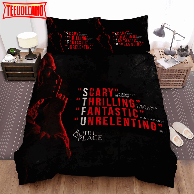 A Quiet Place (I) Movie Poster Bed Sheets Duvet Cover Bedding Sets Ver 3