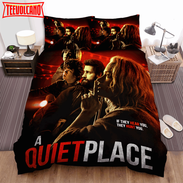 A Quiet Place (I) Movie Poster Bed Sheets Duvet Cover Bedding Sets Ver 4