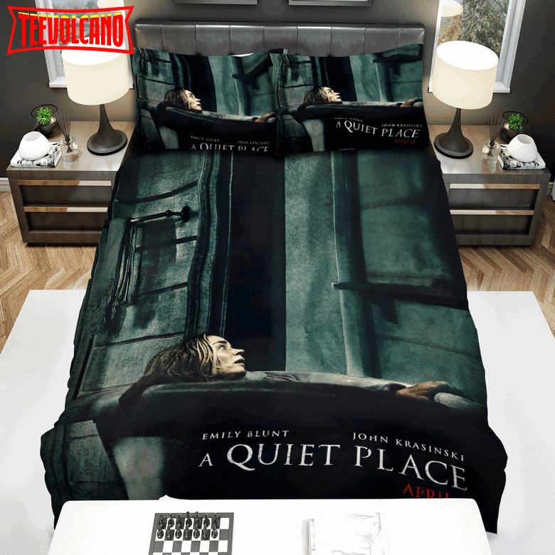 A Quiet Place (I) Movie Poster Bed Sheets Duvet Cover Bedding Sets Ver 8