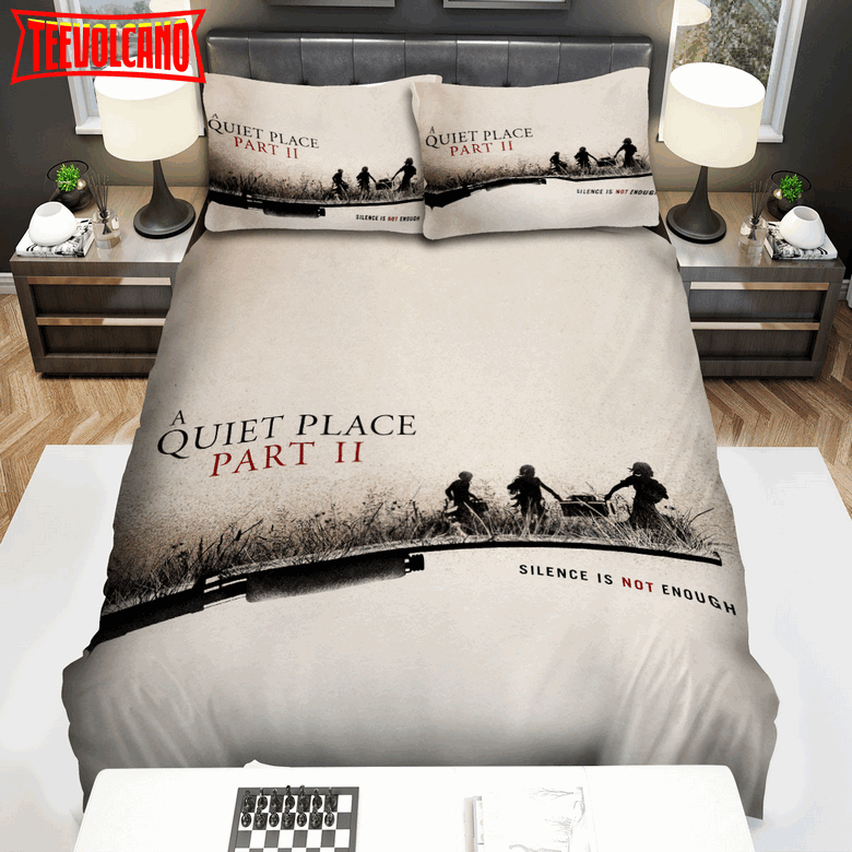 A Quiet Place Part Ii Movie Art Duvet Cover Bedding Sets Ver 2