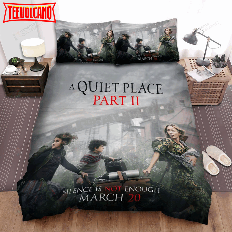 A Quiet Place Part Ii Movie Poster Duvet Cover Bedding Sets Ver 5