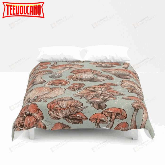 A Series Of Mushroom Bed Sheets Duvet Cover Bedding Set