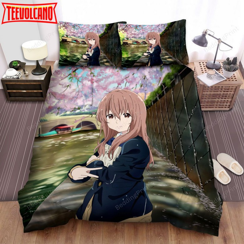 A Silent Voice Shouko Nishimiya Bed Sheets Duvet Cover Bedding Sets