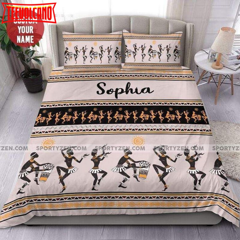 African Native Personalized Custom Name Duvet Cover Bedding Set