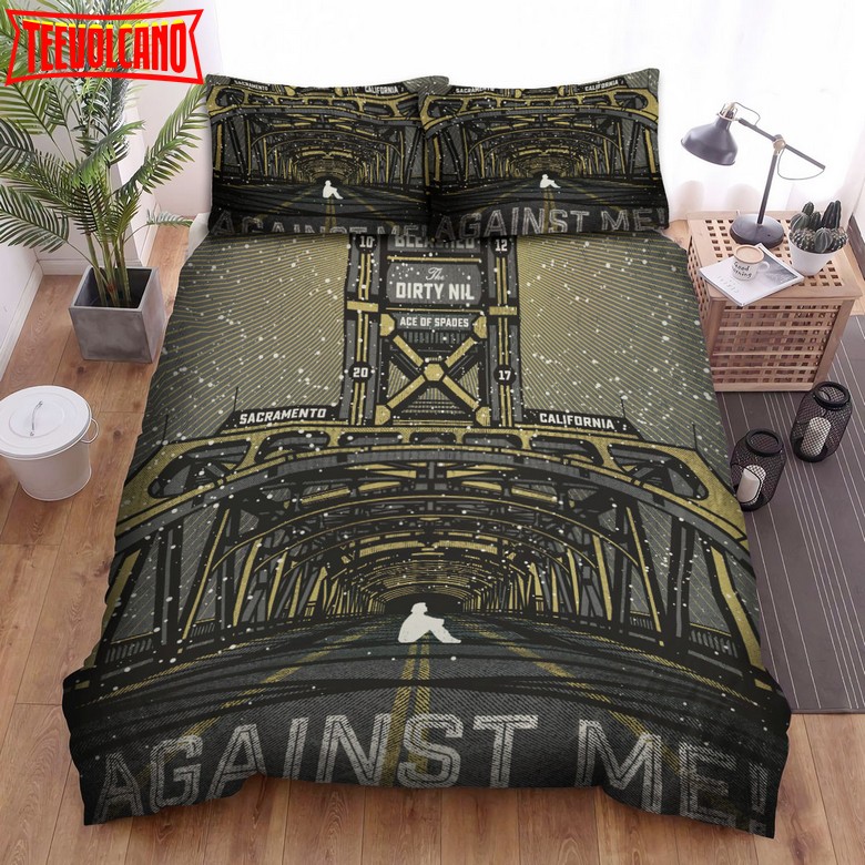 Against Me! Band The Dirty Nil Bed Sheets Duvet Cover Bedding Sets