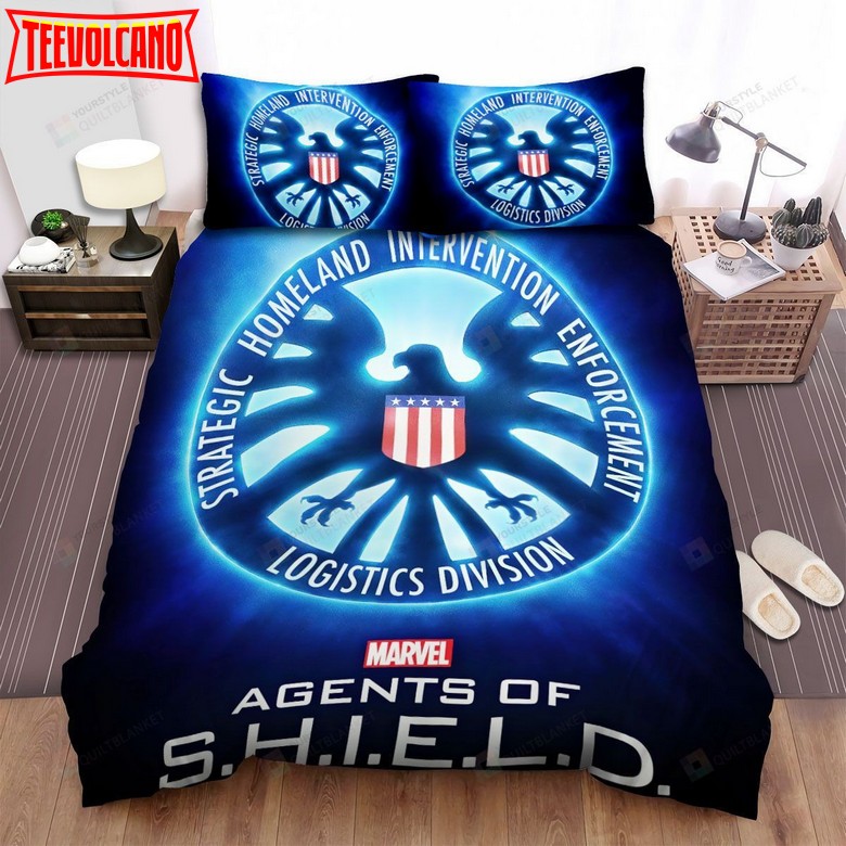 Agents Of S.H.I.E.L.D. Eagle Logos Duvet Cover Bedding Sets