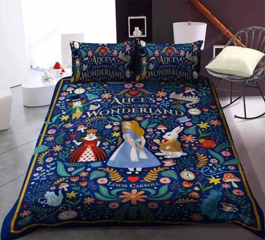 Alice In Wonderland Bedding Set (Duvet Cover &amp Pillow Cases)