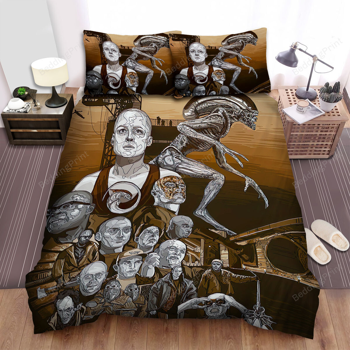 Alien Movie Art 2 Bed Sheets Duvet Cover Bedding Sets