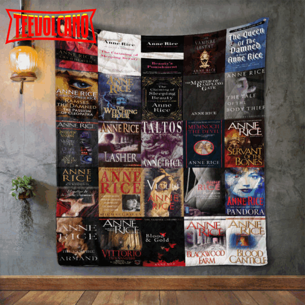 Anne Rice Books 3D Customized Quilt Blanket