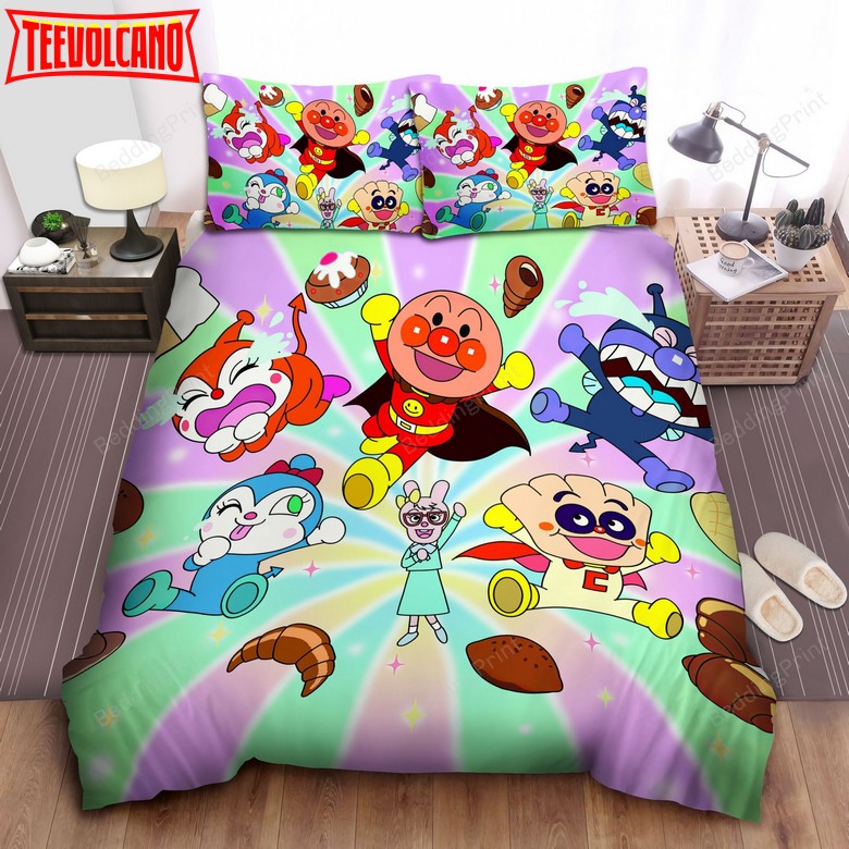 Anpanman Bakery Bed Sheets Duvet Cover Bedding Sets