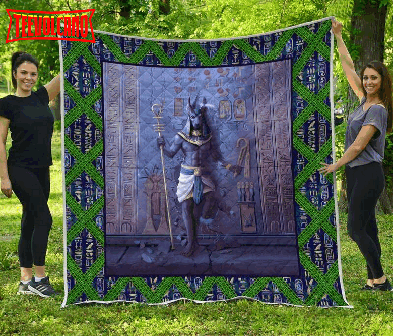 Anubis Art 3D Quilt Blanket