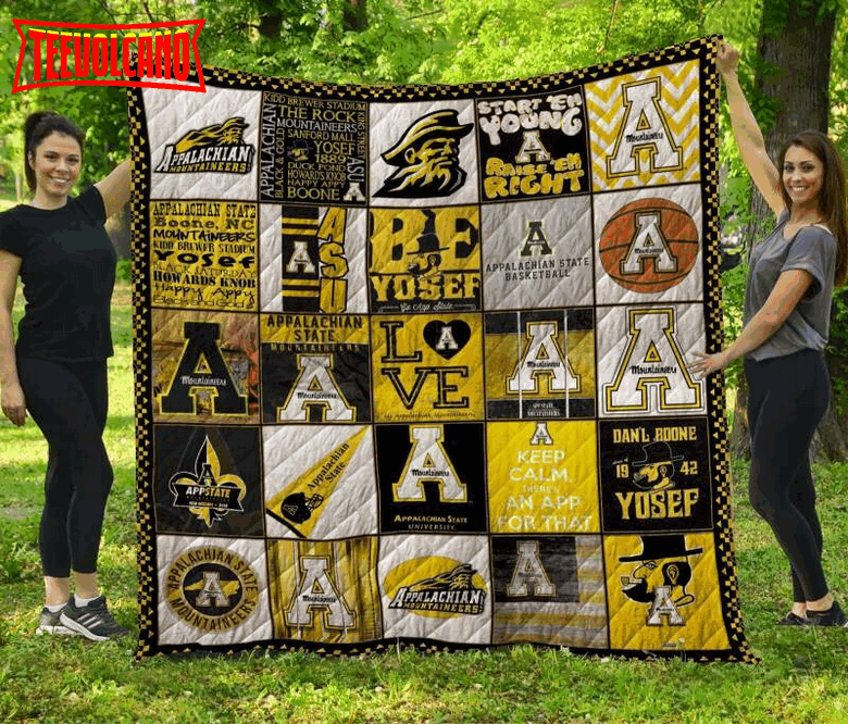 Appalachian State Bsketball 3D Customized Quilt Blanket