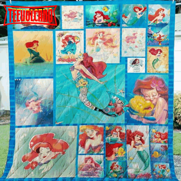 Ariel Beautiful Summer 3D Customized Quilt Blanket