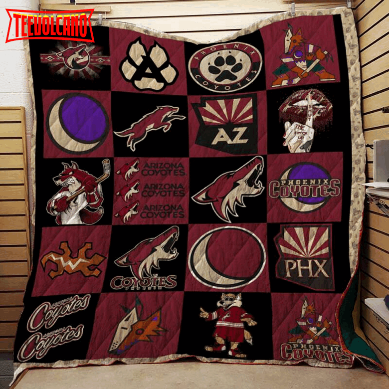 Arizona Coyotes 3D Customized Quilt Blanket