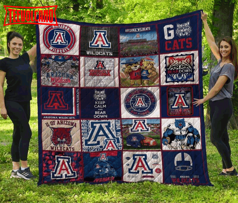 Arizona Wildcats 3D Customized Quilt Blanket