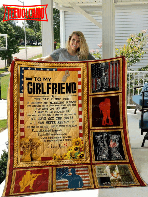 Army Girlfriend 3D Quilt Blanket