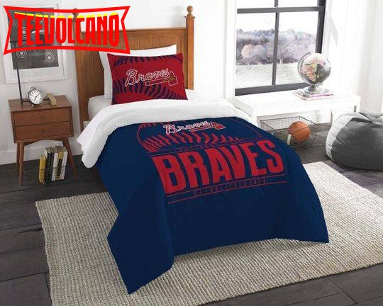 Atlanta Braves KL2609 Bedding Set Halloween and Christmas Sale