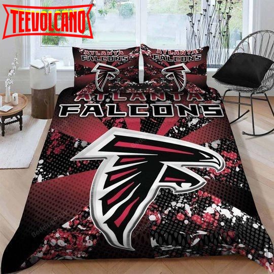 Atlanta Falcons 3D Logo Art Duvet Cover Bedding Set