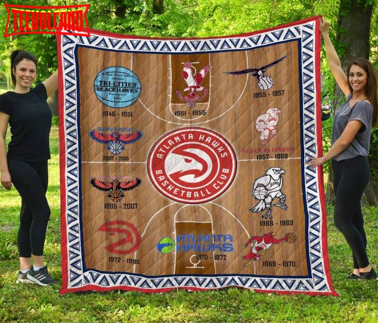 Atlanta Hawks 3D Customized Quilt Blanket