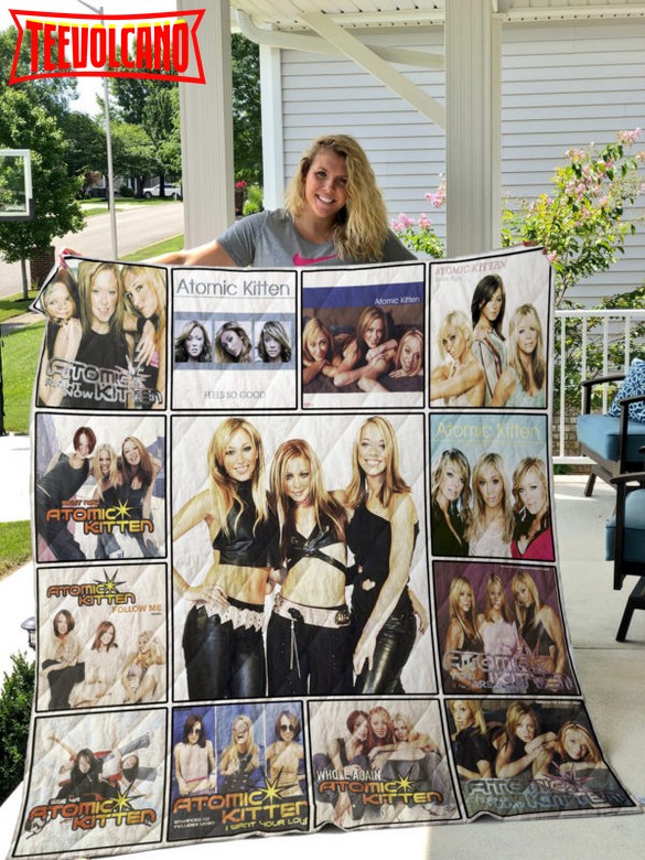 Atomic Kitten 3D Customized Quilt Blanket