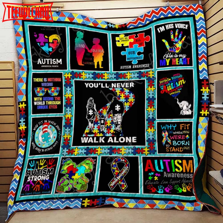 Autism 3D Quilt Blanket