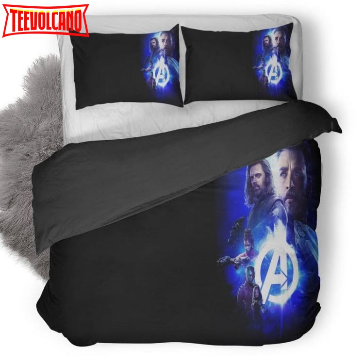 Avengers Infinity War Space Stone Logo Duvet Cover Bedding Set