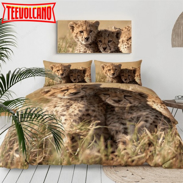 Baby Cheetah Bed Sheets Duvet Cover Bedding Sets