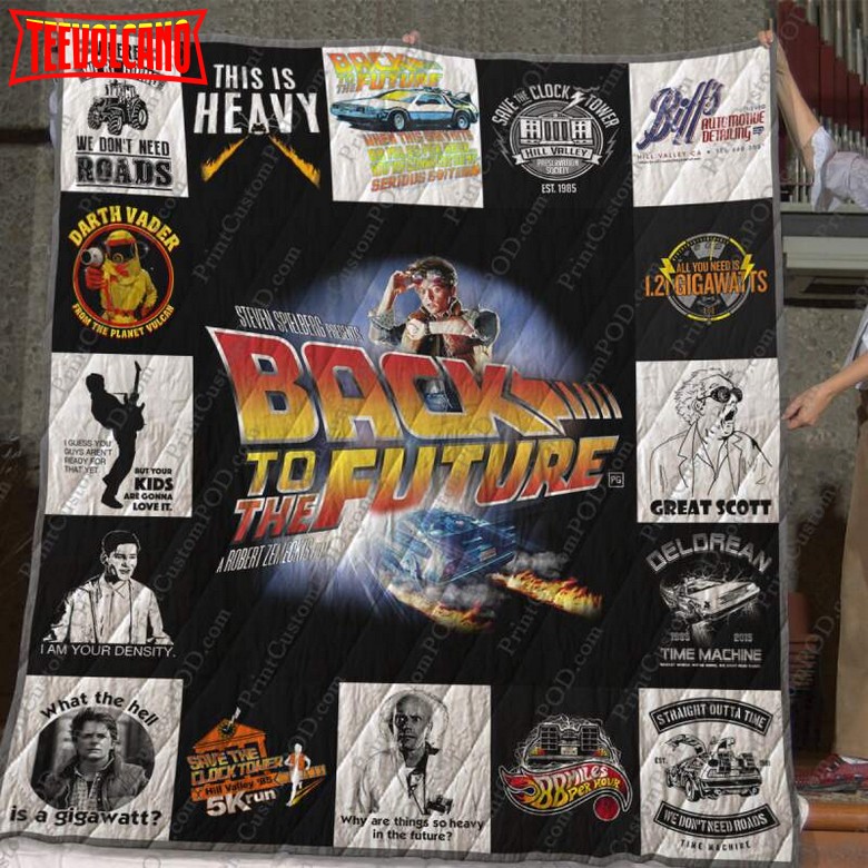 Back To The Future Tshirt For Fans 3D Quilt Blanket