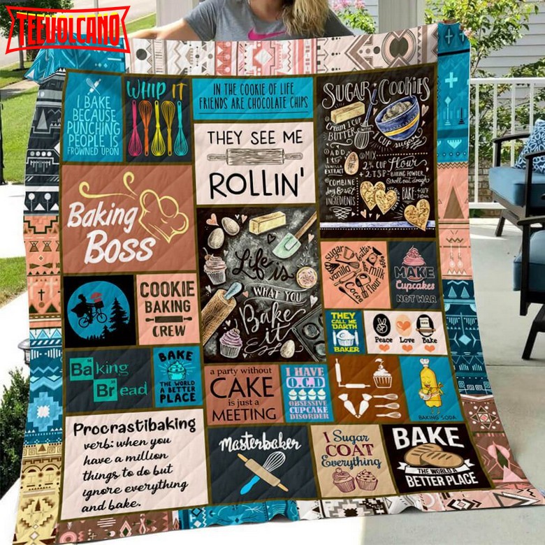 Baking Art 3D Customized Quilt Blanket