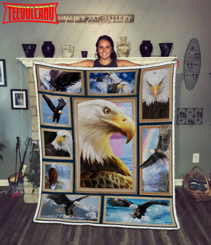 Bald Eagle 3D Customized Quilt Blanket