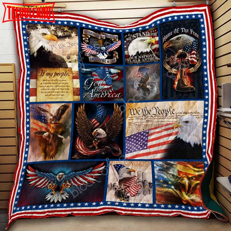 Bald Eagle 3D Quilt Blanket