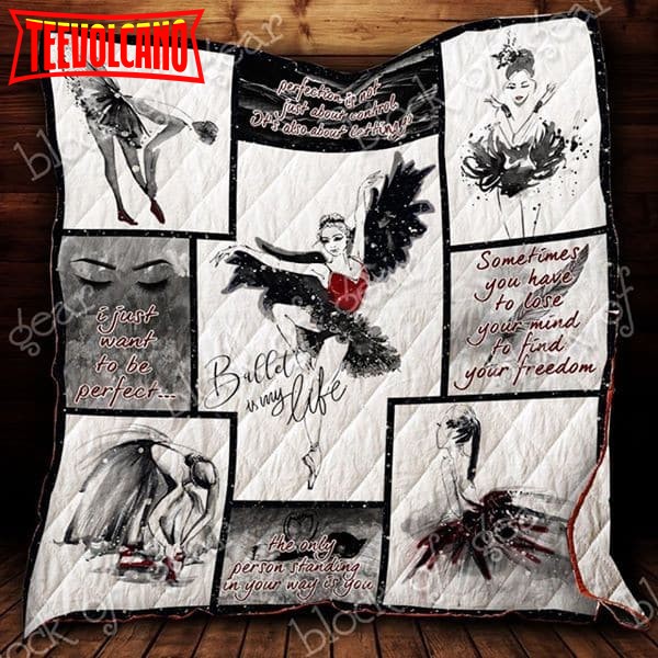 Ballet Black Swan 3D Quilt Blanket