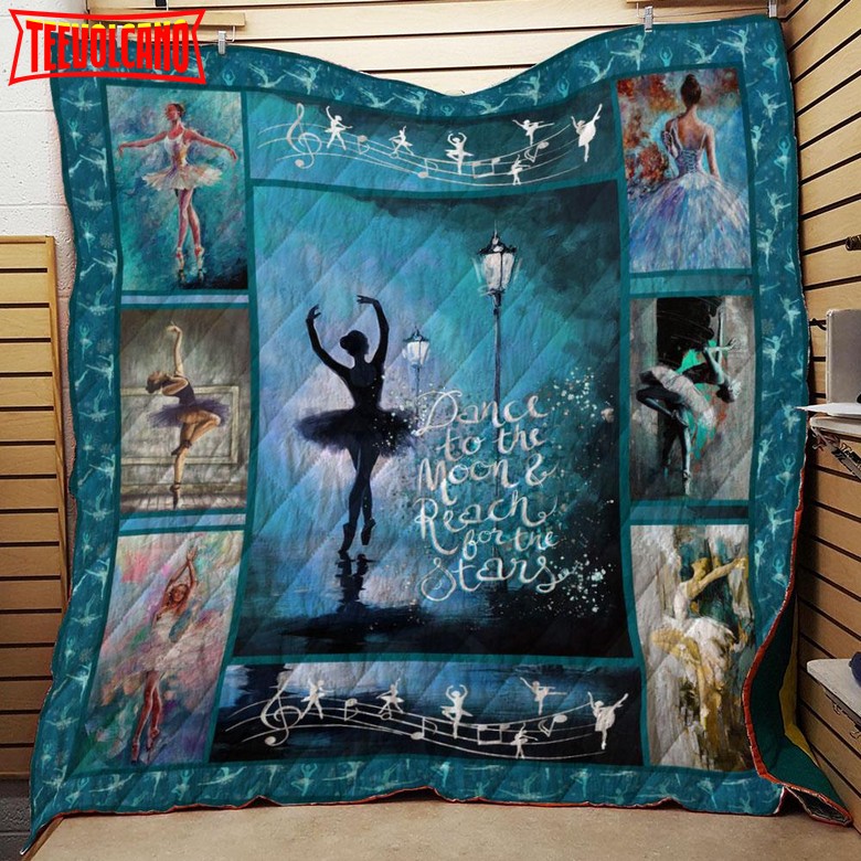 Ballet Dance To The Moon 3D Quilt Blanket