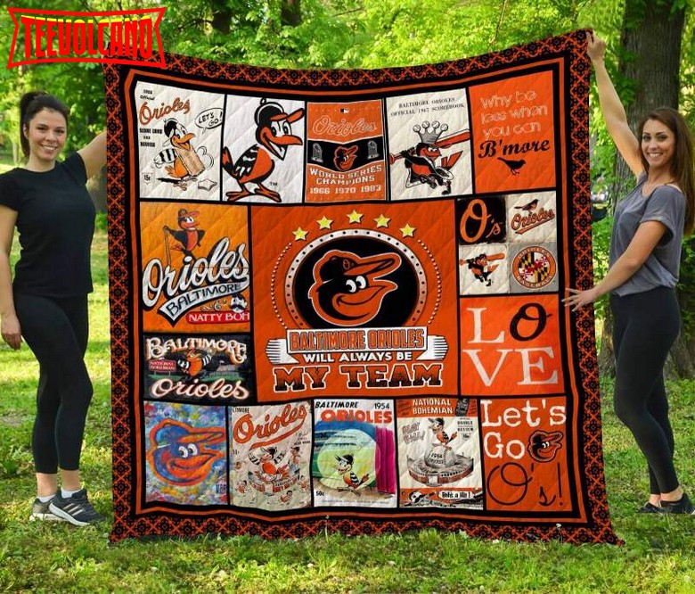 Baltimore Baseball 3D Customized Quilt Blanket